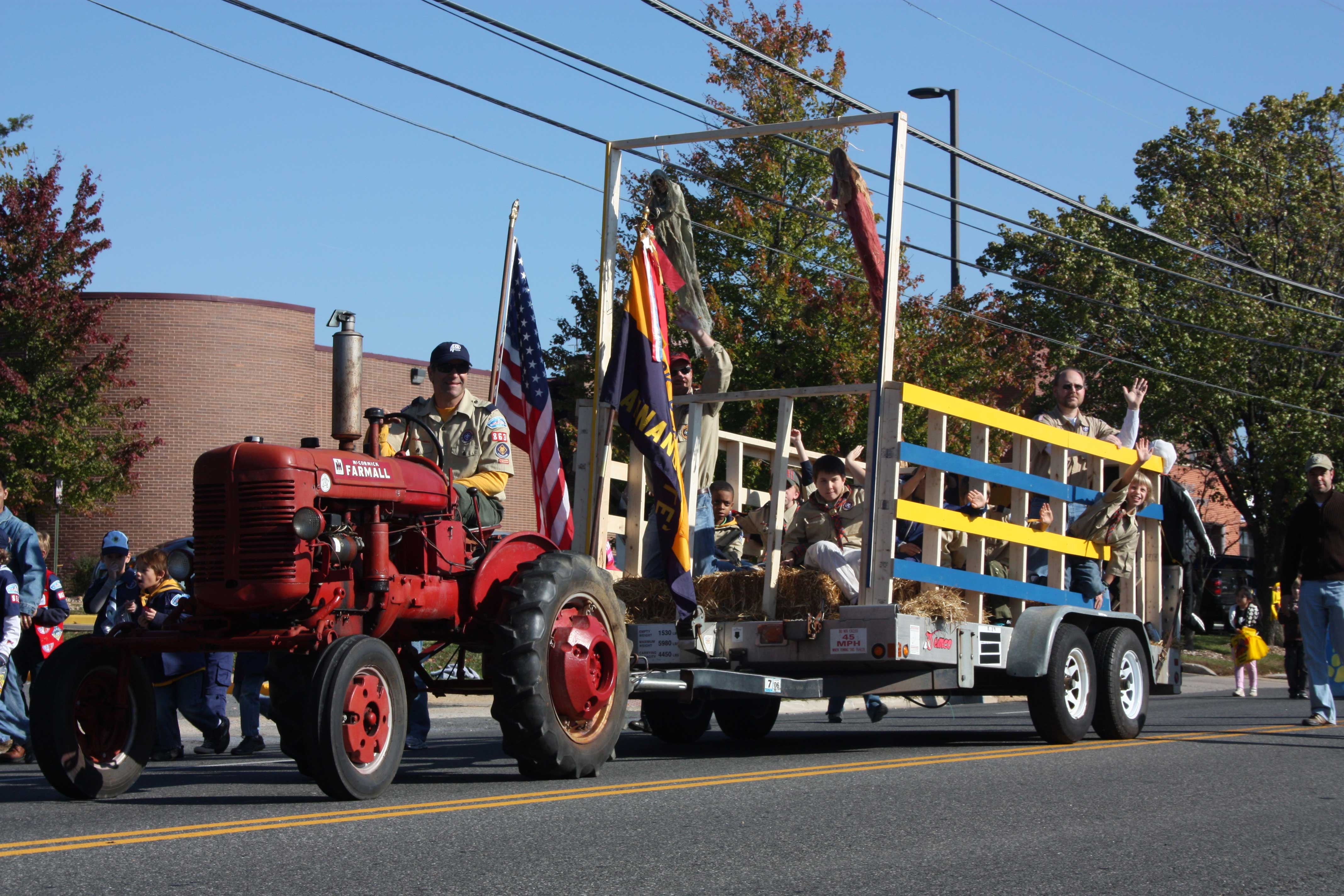 Boy Scout Tractor at Annandale Parade